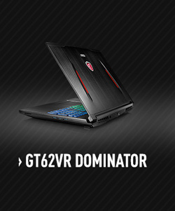 MSI GT62VR Dominator Gaming Laptop with nVidia GTX 1060