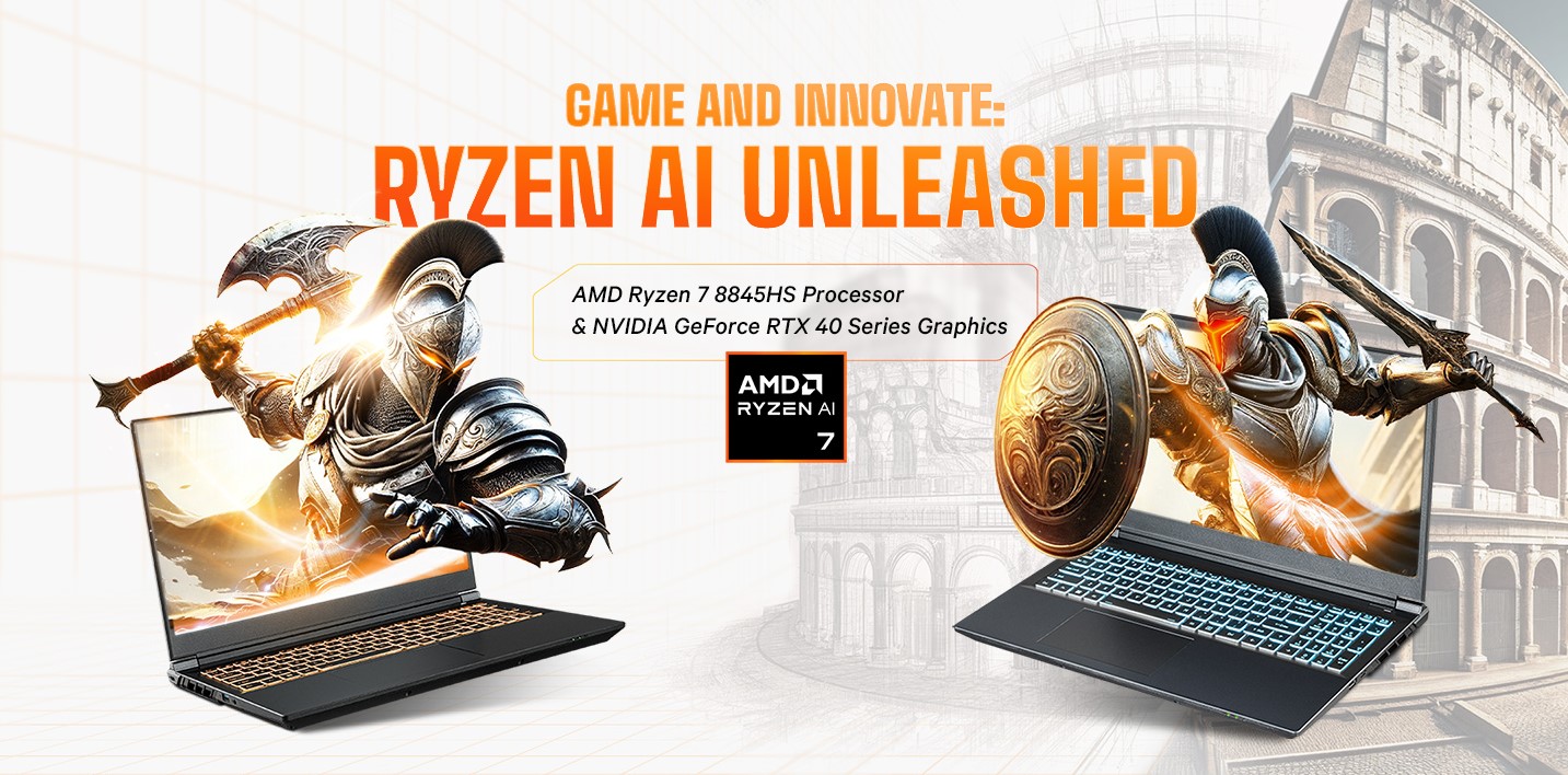 Sager / Clevo AMD Ryzen AI Gaming Laptops